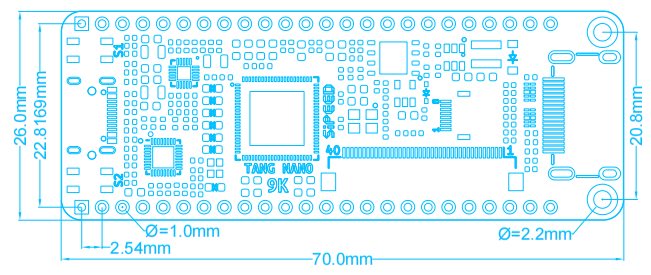 Sipeed Tang Nano 9k Gowin GW1NR-9 FPGA Development Board