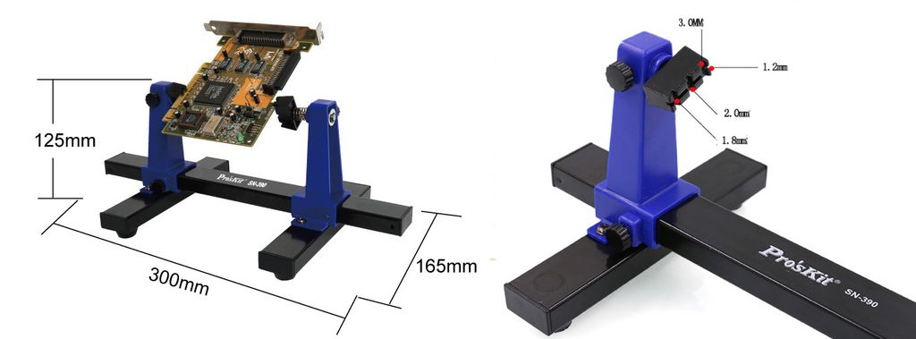 Kẹp cố định bo mạch hàn Pro'sKit SN-390 Adjustable Soldering Clamp Holder