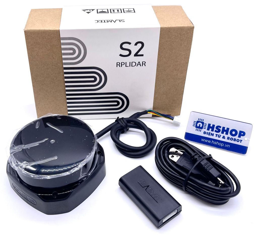 Cảm biến khoảng cách Lidar RPLIDAR S2M1-R2 (18m) 360° Laser Range Scanner