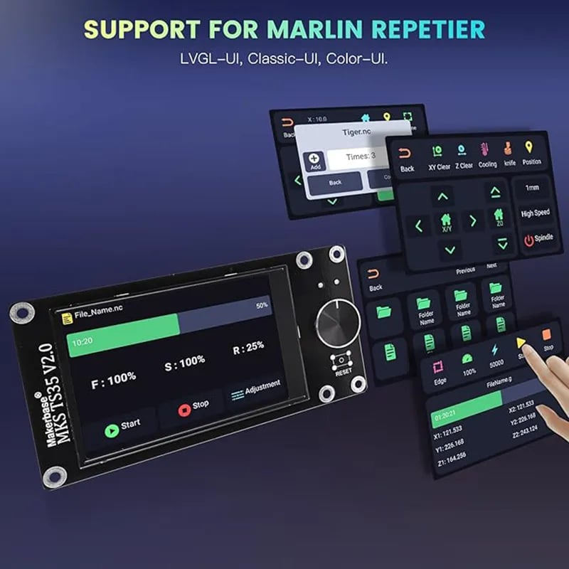 Màn hình máy in 3D Printer Makerbase MKS TS35 V2.0 LCD Display Panel, for MKS Robin Nano Series