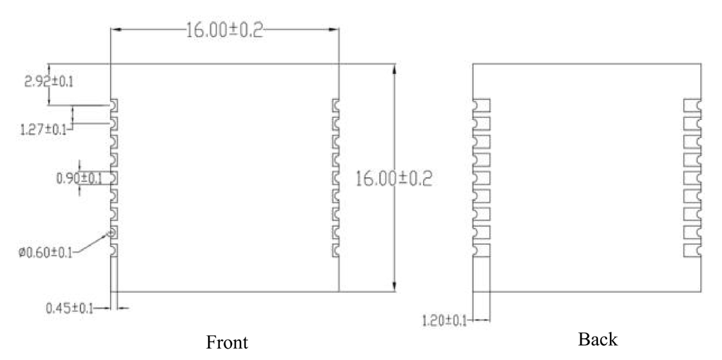 Mạch thu phát RF LoraWan SoC ASR6601 433MHz Ra-08 Module Ai-Thinker