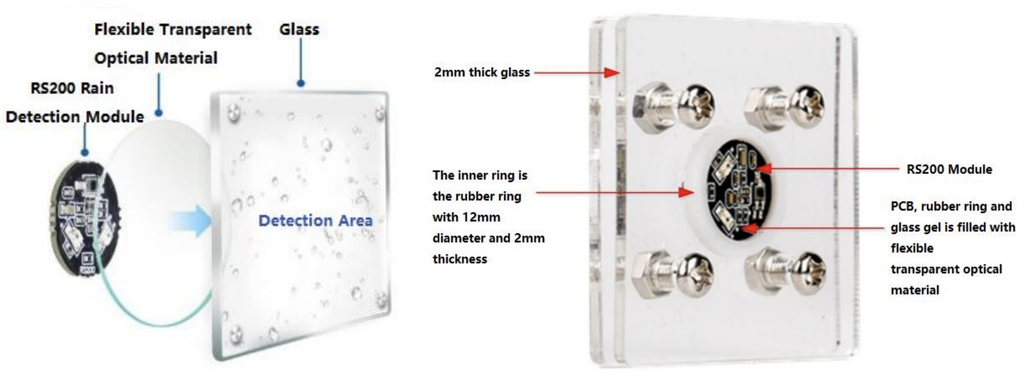 Cảm biến mưa quang học DFRobot Intelligent Rain Detection Module