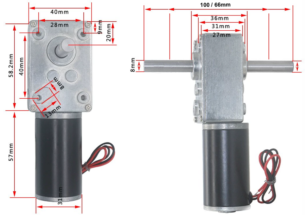 Động cơ DC giảm tốc 5840-31ZY High Torque Self-Lock DC Geared Motor