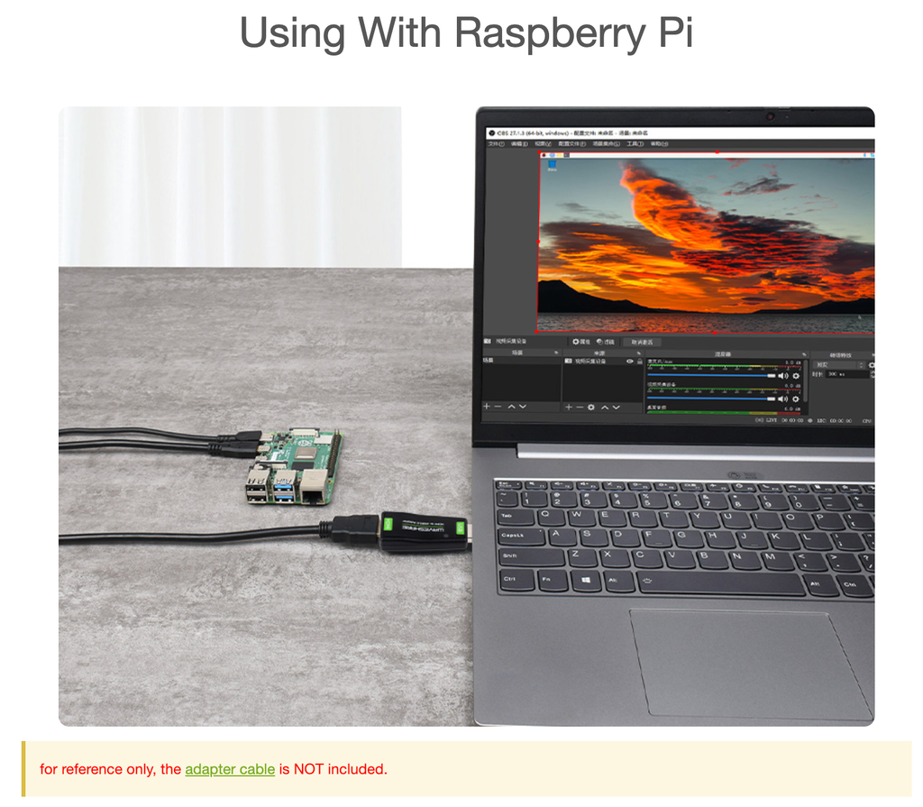 Bộ chuyển tín hiệu Waveshare HDMI to USB 3.0 High Definition HDMI Video Capture Card
