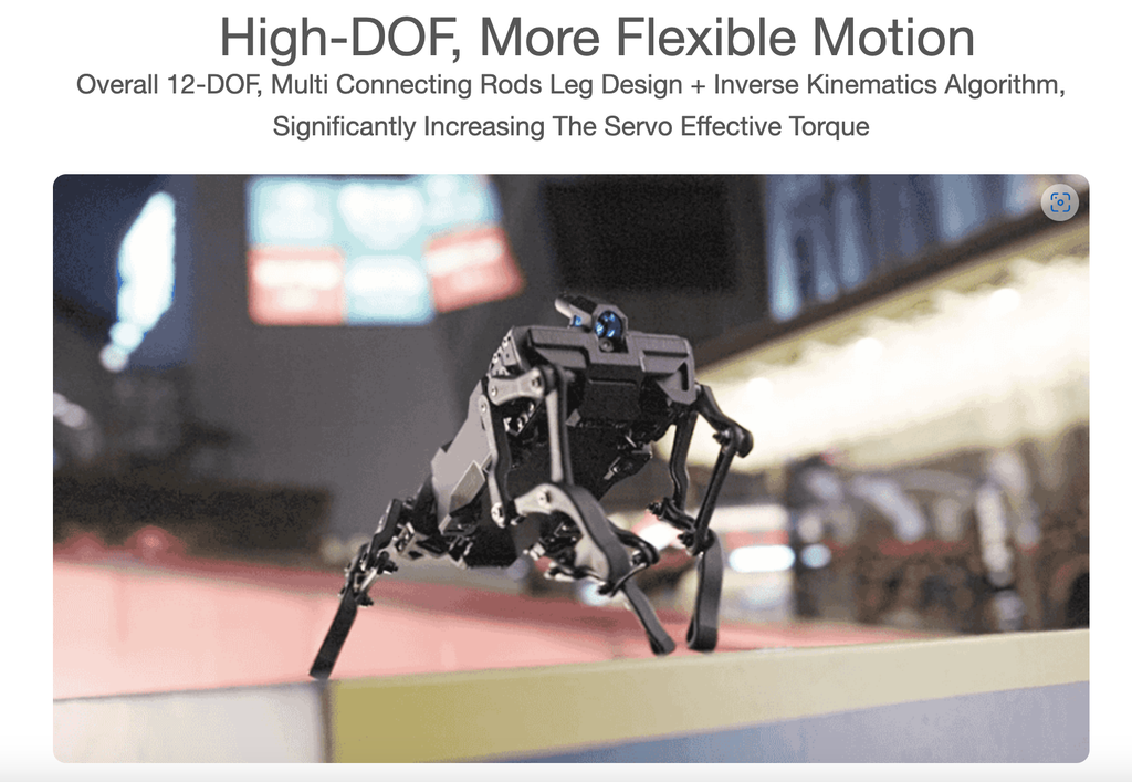 WAVEGO, 12-DOF Bionic Dog-Like Robot Powered by Raspberry Pi 4