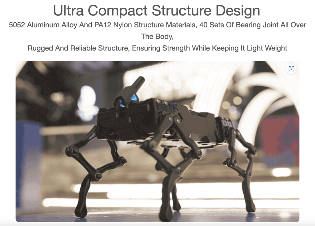 WAVEGO, 12-DOF Bionic Dog-Like Robot Powered by Raspberry Pi 4