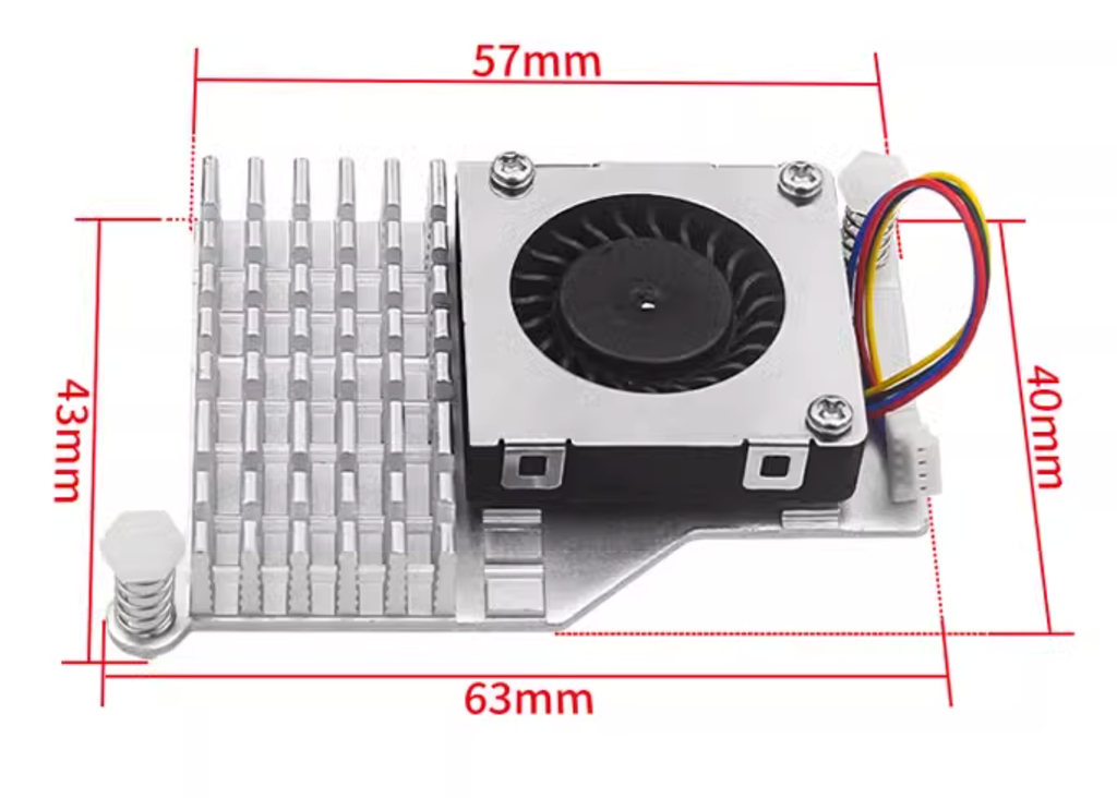 Tản nhiệt Raspberry Pi 5 Aluminium Heatsink & PWM Fan