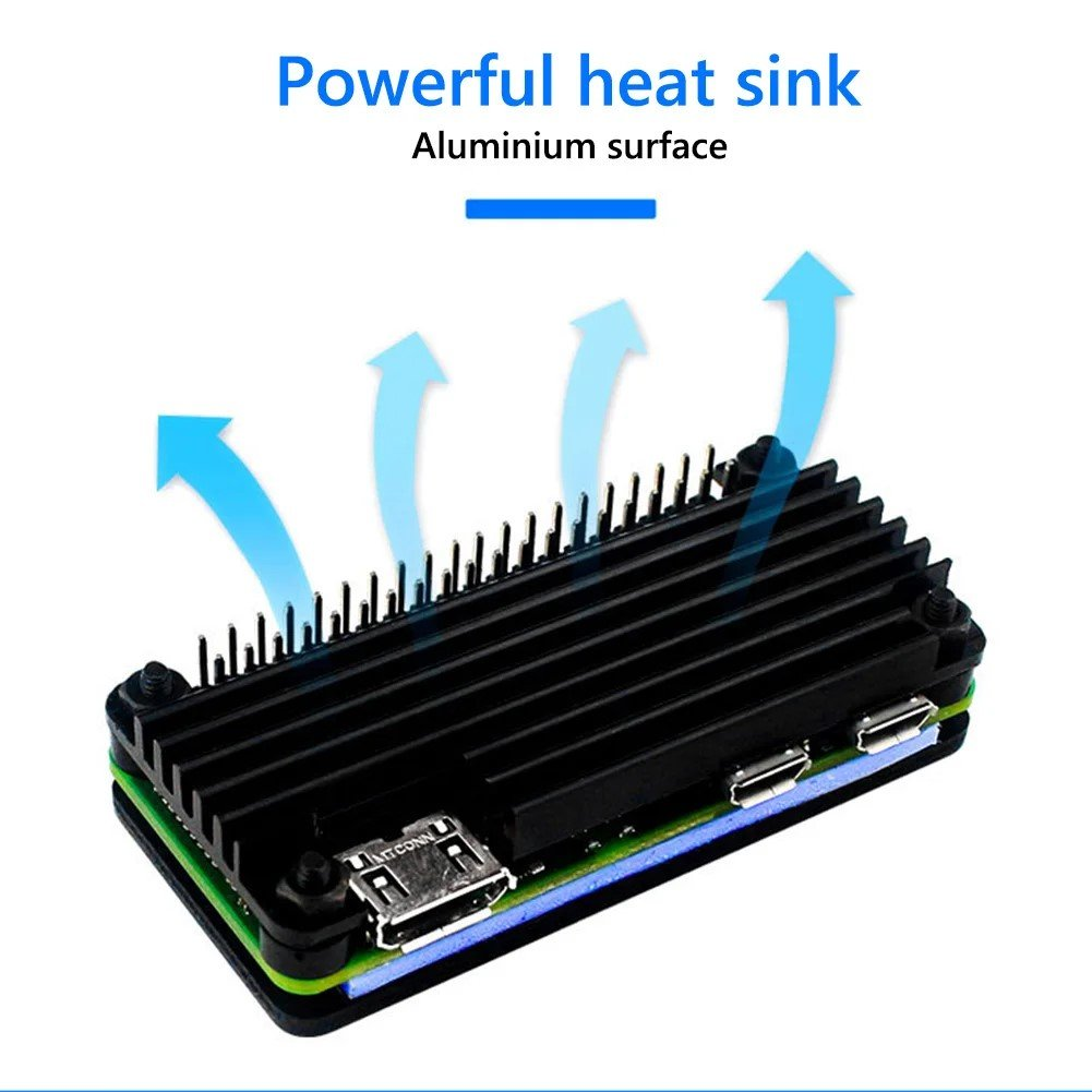 Vỏ Nhôm Nguyên Khối Raspberry Pi Zero 2W Aluminium Heatsink Case