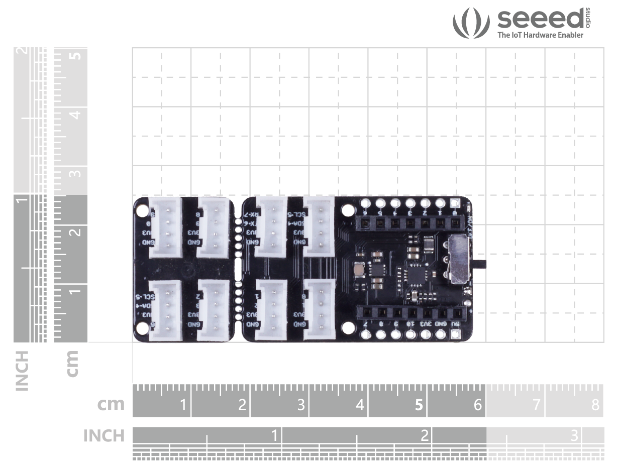 Mạch Grove Shield for Seeeduino XIAO - with embedded battery management chip