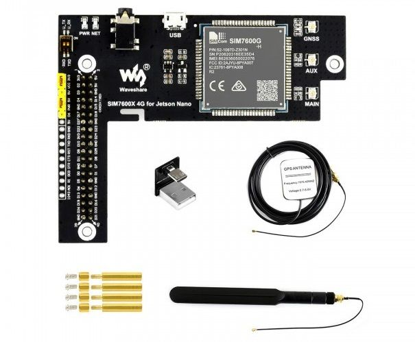 Mạch Waveshare SIM7600G-H 4G / 3G / 2G / GSM / GPRS / GNSS HAT for Jetson Nano Global Version