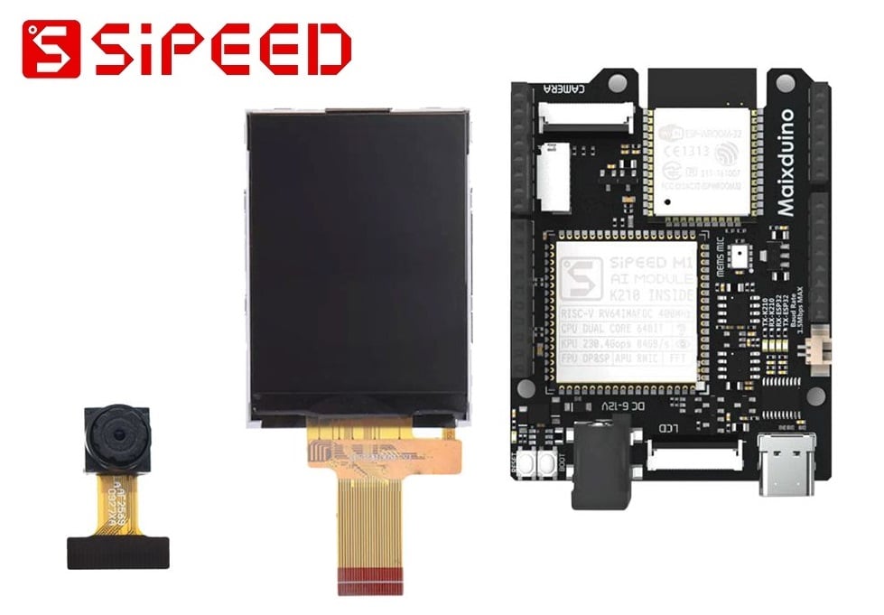 Sipeed Maixduino Kit K210 RISC-V Dual Core 64-Bit + Wifi BLE ESP32 AIoT