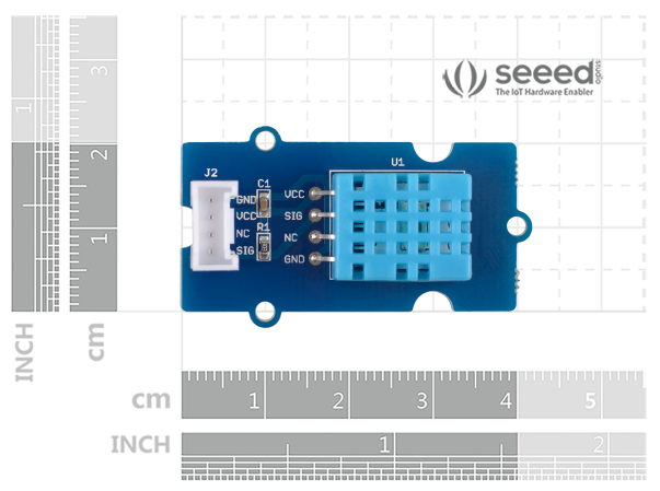 Grove - Temperature & Humidity Sensor DHT11 (Cảm biến nhiệt độ & độ ẩm)