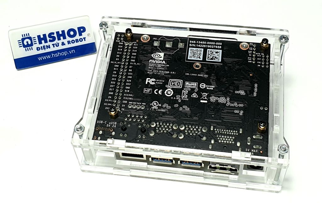 Vỏ case NVIDIA Jetson Nano kèm quạt