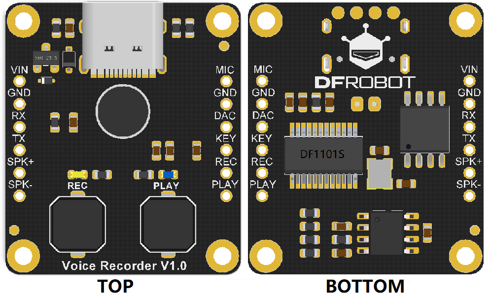 Mạch DFRobot Fermion: Voice Recorder Module (Breakout)