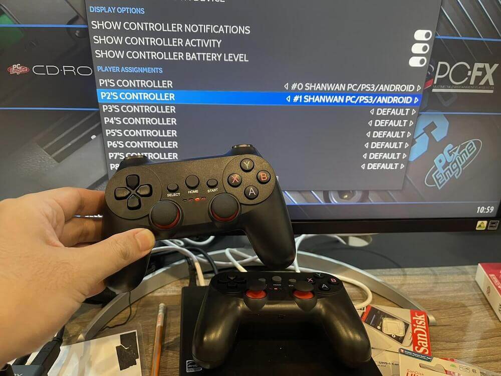 Bộ tay điều khiển Dual USB 2.4G Wireless Joystick gamepad for Raspberry Pi