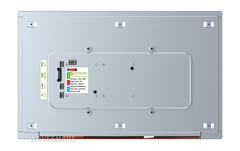 Màn hình cảm ứng Waveshare IPS 13.3 inch FHD HDMI/Type-C Capacitive Touch Monitor