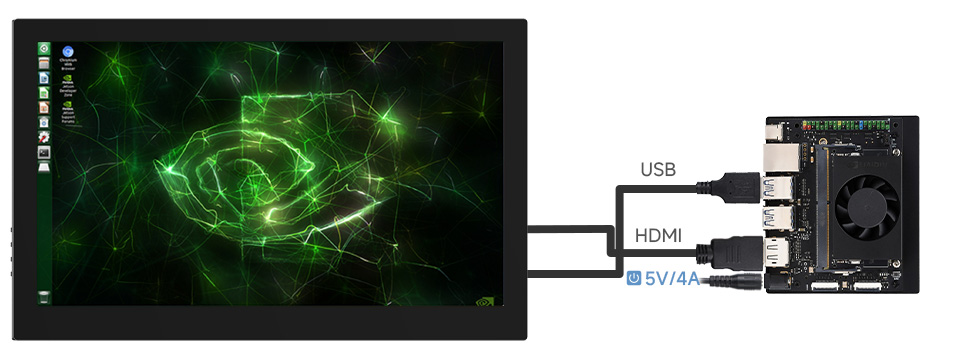 Màn hình cảm ứng Waveshare IPS 13.3 inch FHD HDMI/Type-C Capacitive Touch Monitor