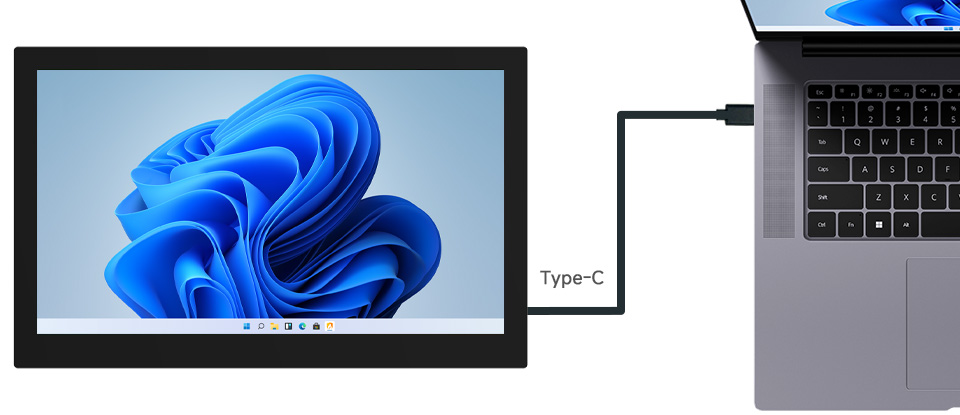 Màn hình cảm ứng Waveshare IPS 13.3 inch FHD HDMI/Type-C Capacitive Touch Monitor