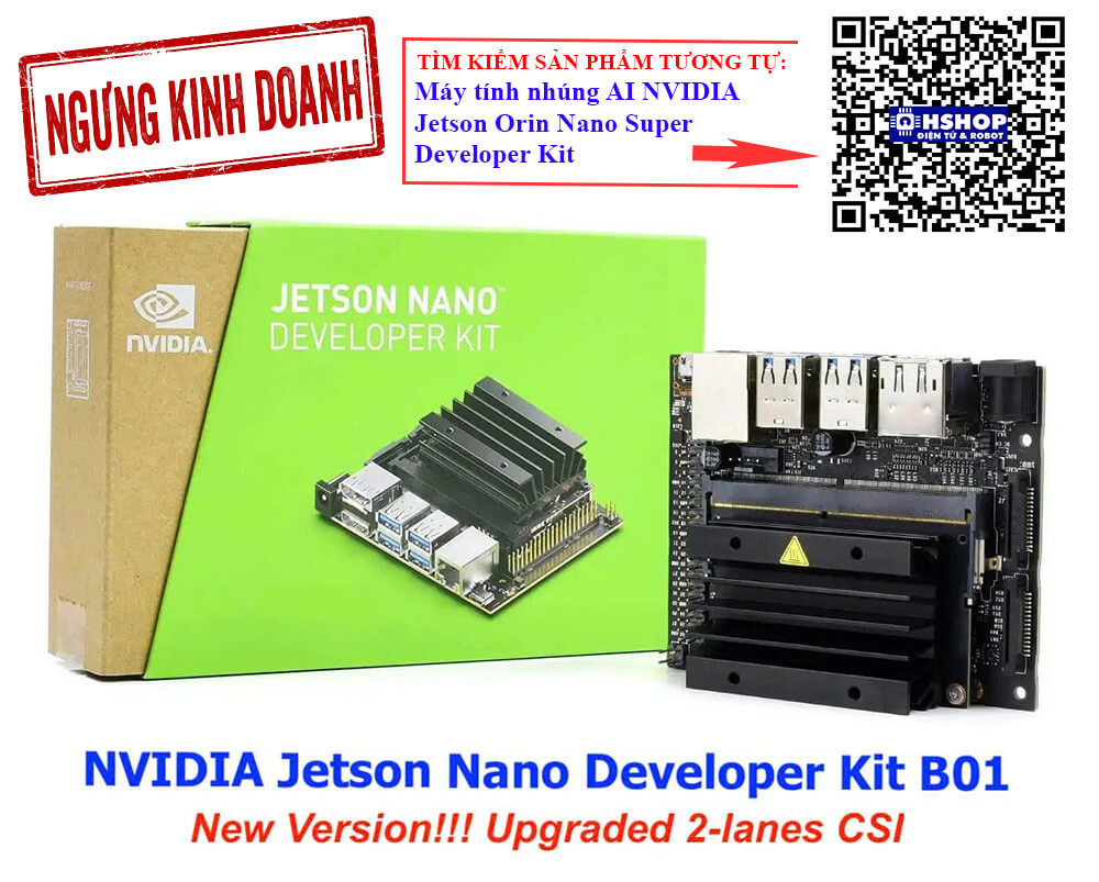 Máy tính AI NVIDIA Jetson Nano Developer Kit B01