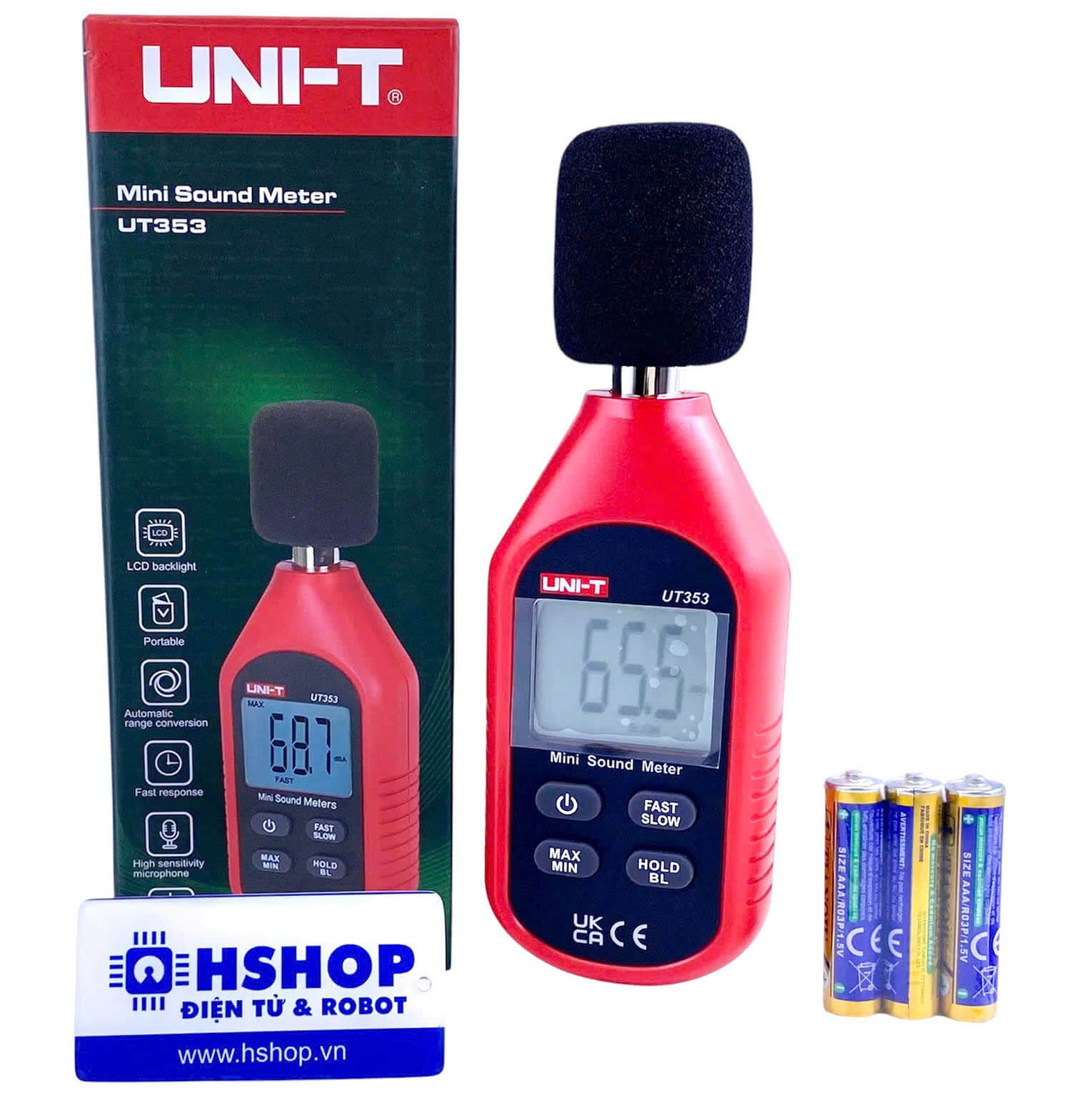 Máy đo độ ồn Mini Sound Meter UNI-T UT353 chính hãng