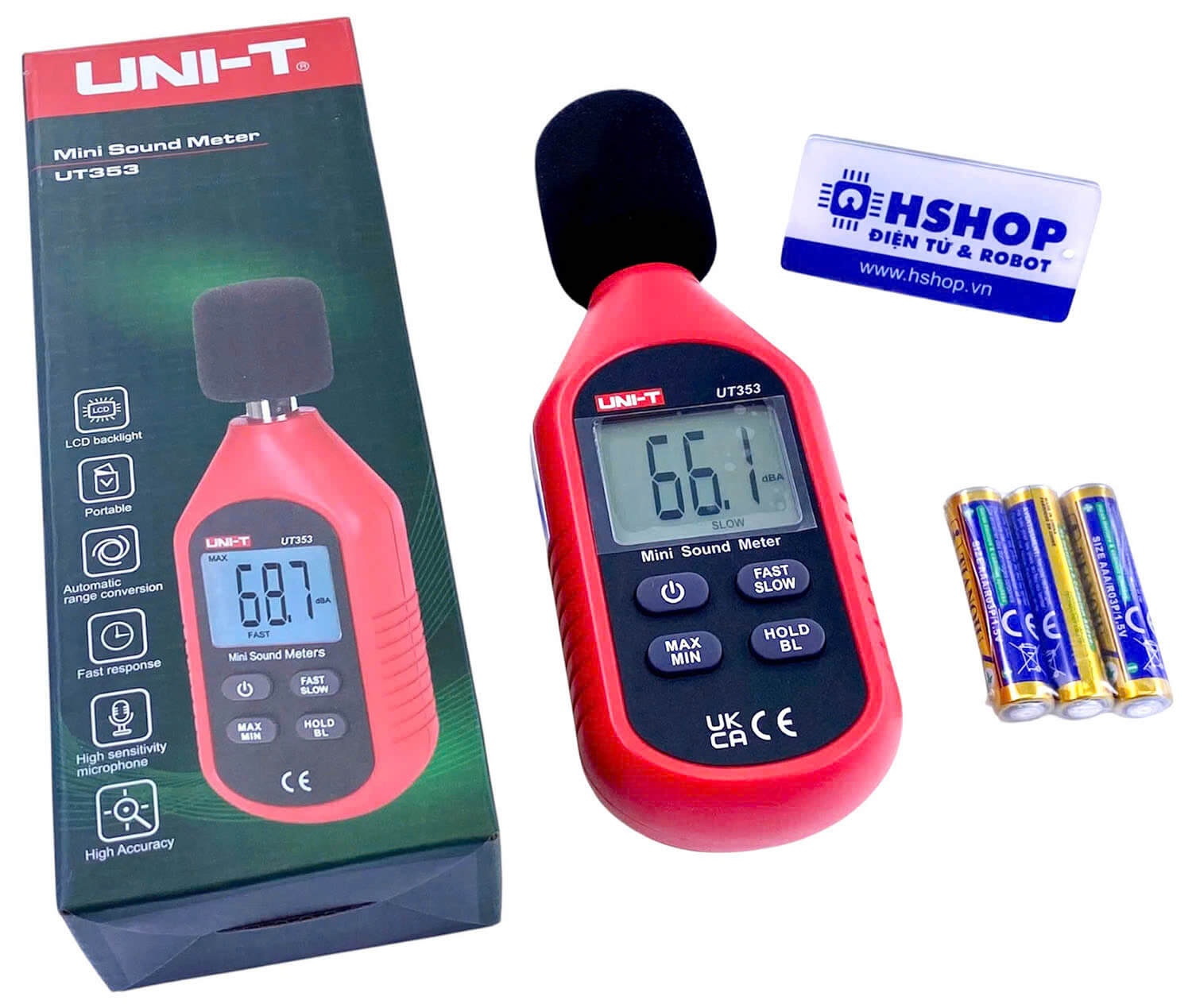 Máy đo độ ồn Mini Sound Meter UNI-T UT353 chính hãng
