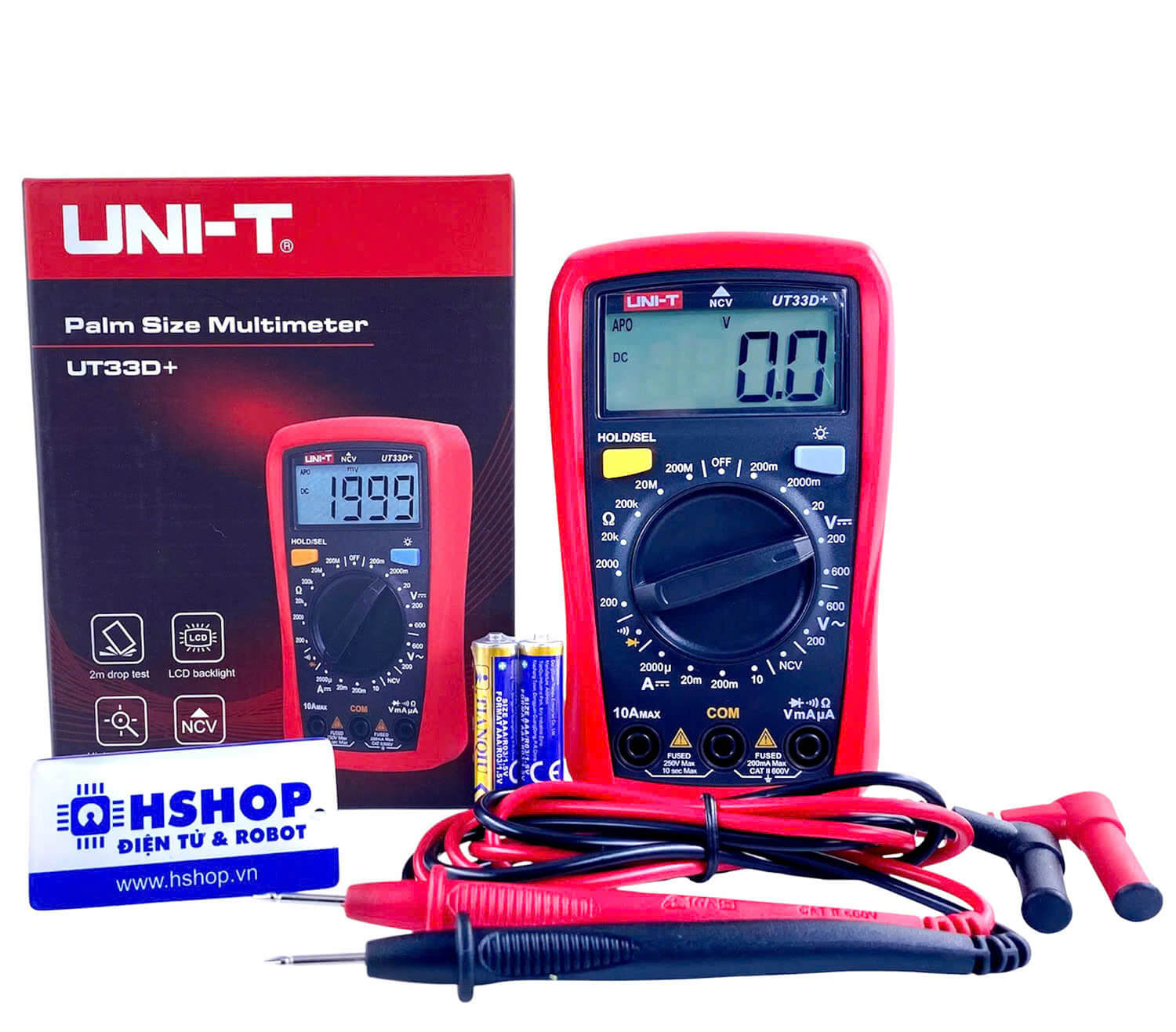 Đồng hồ vạn năng điện tử Digital Multimeter UNI-T UT33D+ chính hãng