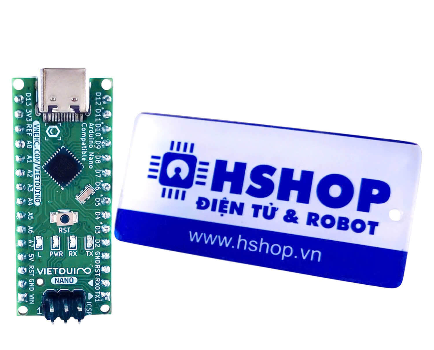Mạch phát triển Vietduino Nano ATmega328P (Arduino Nano Compatible)
