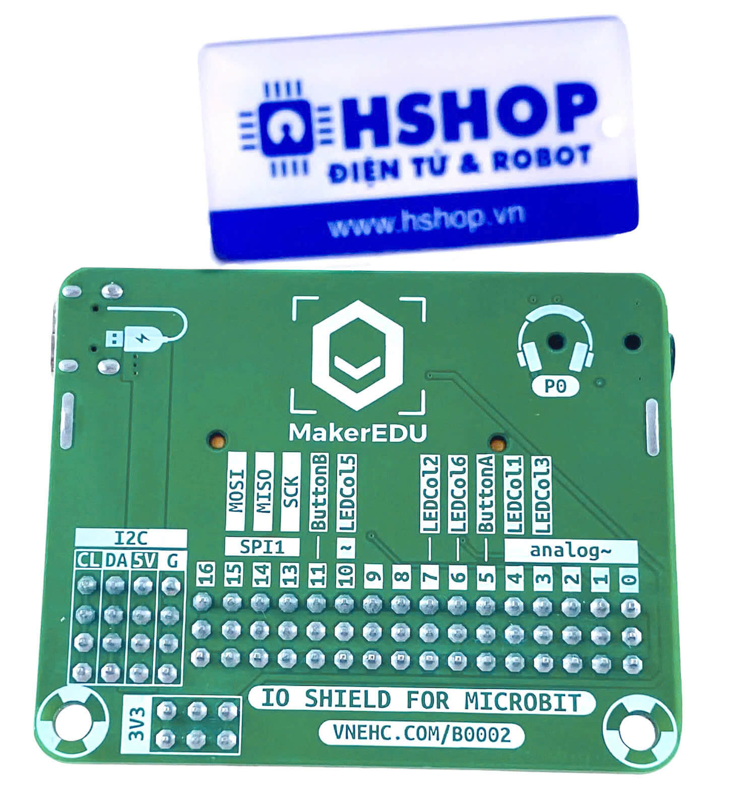 Mạch đế kết nối MKE-B02 IO Shield For Microbit