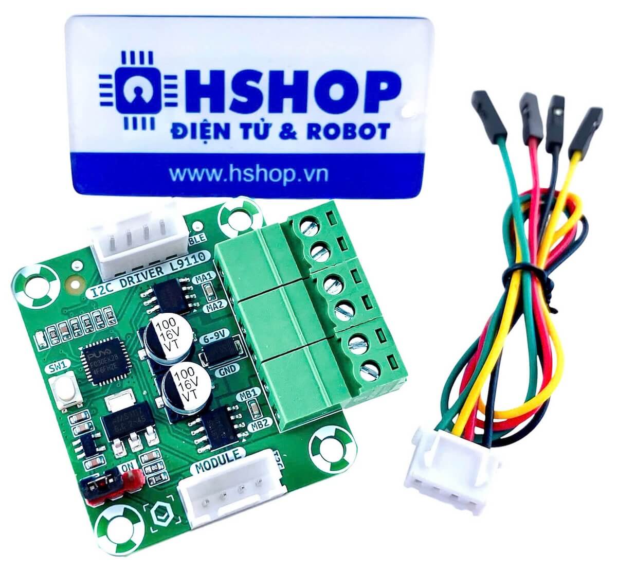 Mạch điều khiển động cơ DC MKE-M17 L9110 I2C Motor Driver Module