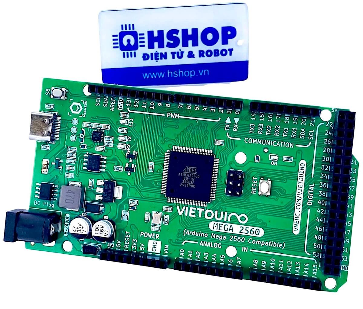 Mạch phát triển Vietduino Mega 2560 (Arduino Mega 2560 Compatible)