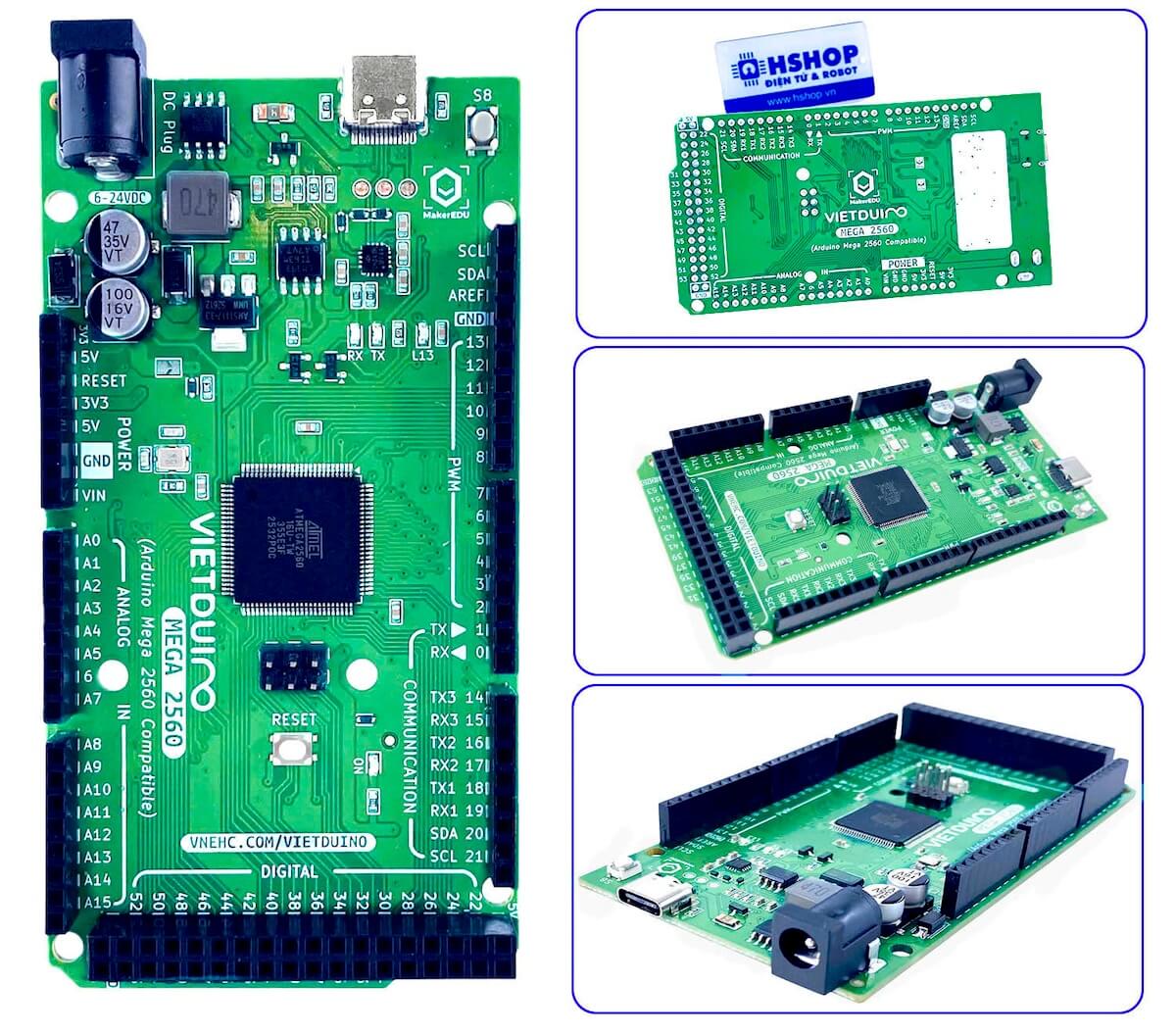 Mạch phát triển Vietduino Mega 2560 (Arduino Mega 2560 Compatible)