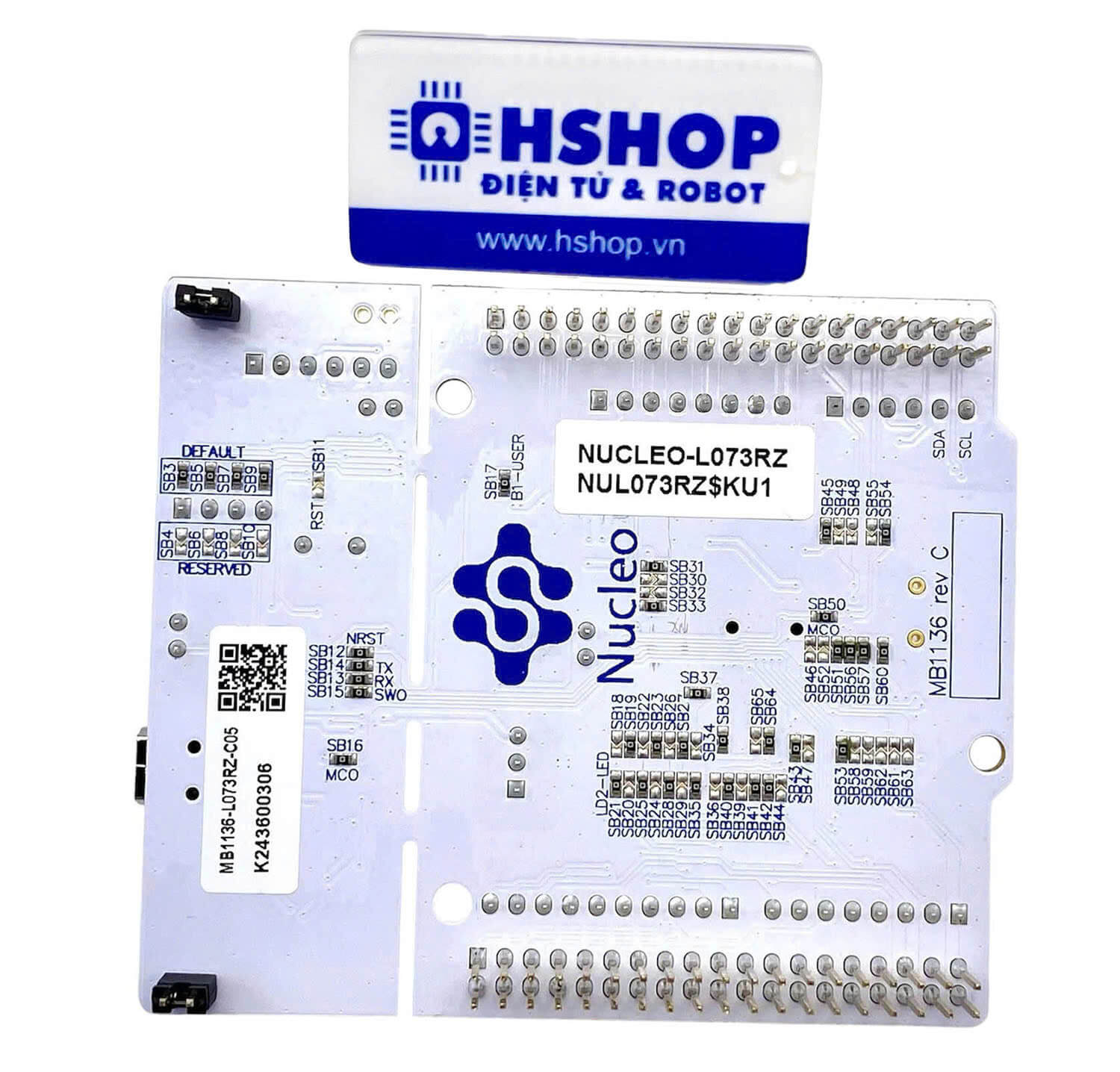 Kit NUCLEO-L073RZ, STM32 Nucleo-64 development board with STM32L073RZ MCU