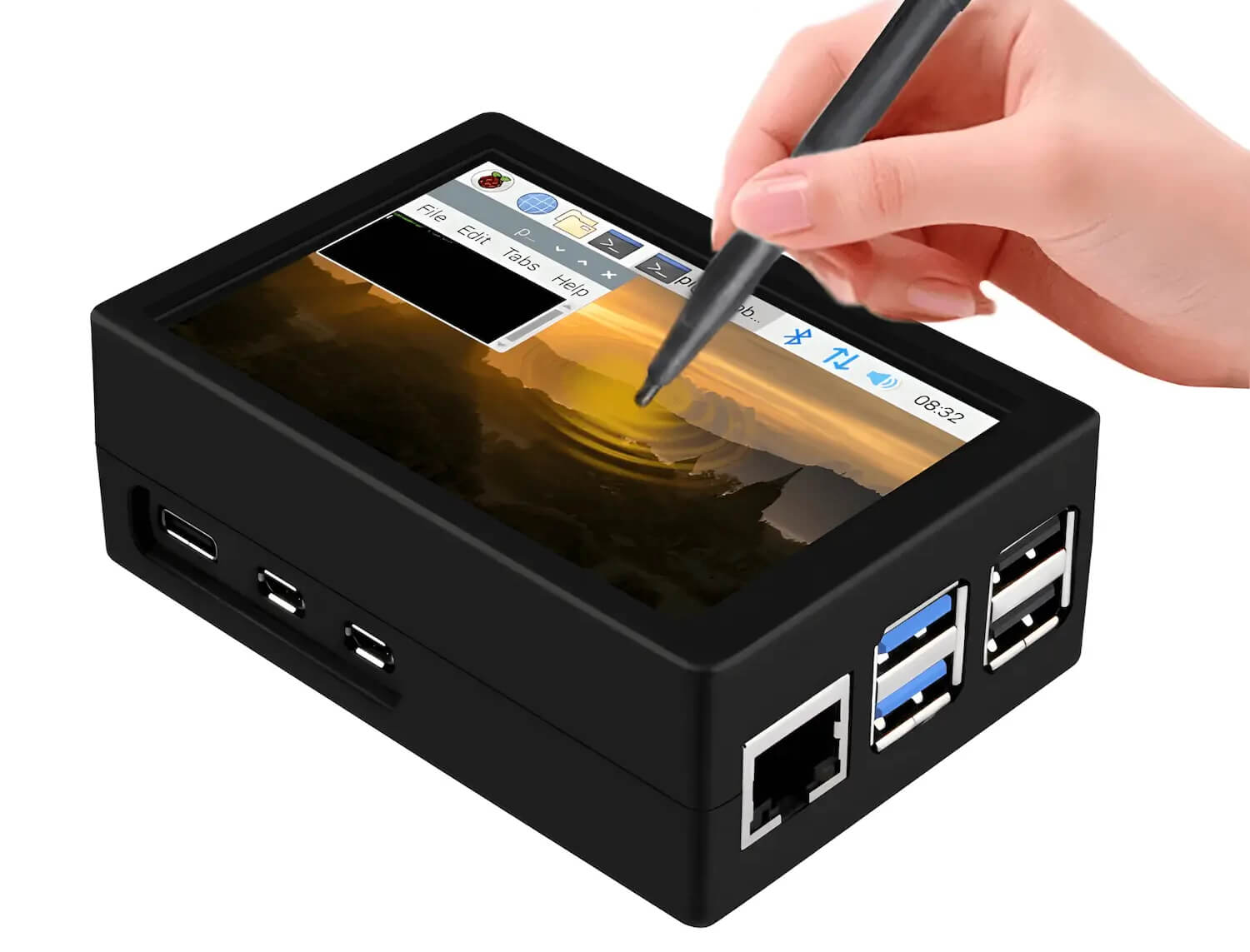 Màn hình 3.5 inch Raspberry Pi High-Speed SPI Resistive Touch Display with Fan