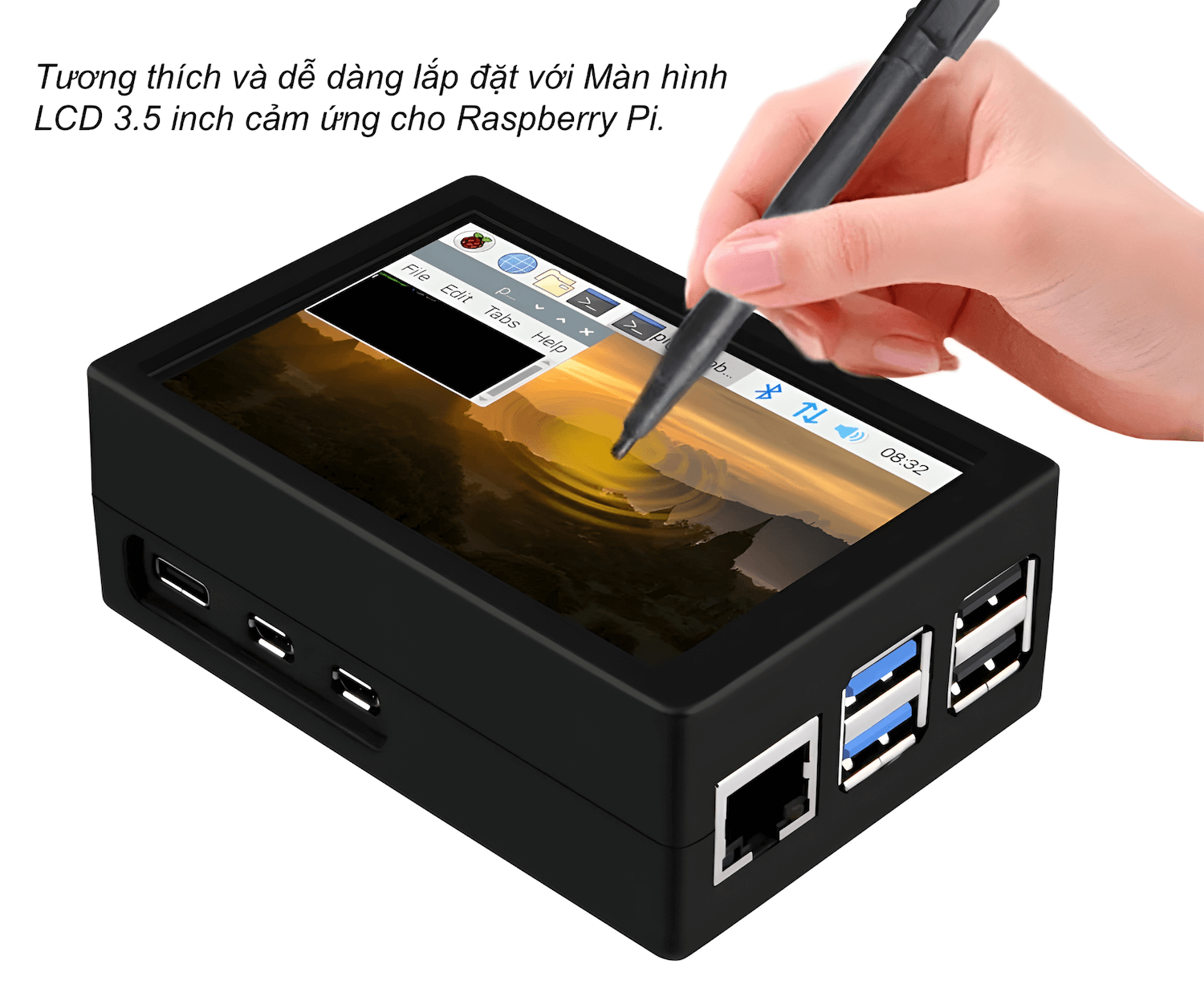 Vỏ bảo vệ bằng nhựa ABS Case for Raspberry Pi 5 V1