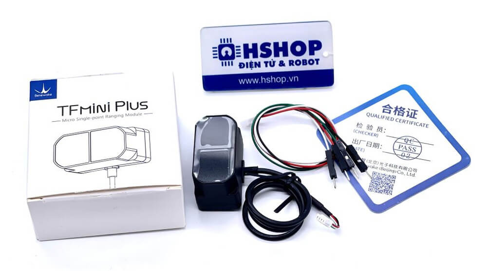 Cảm biến khoảng cách Benewake TFmini Plus ToF Single-Point Ranging Solid State LiDAR Sensor (12m, UART / I2C, IP65)