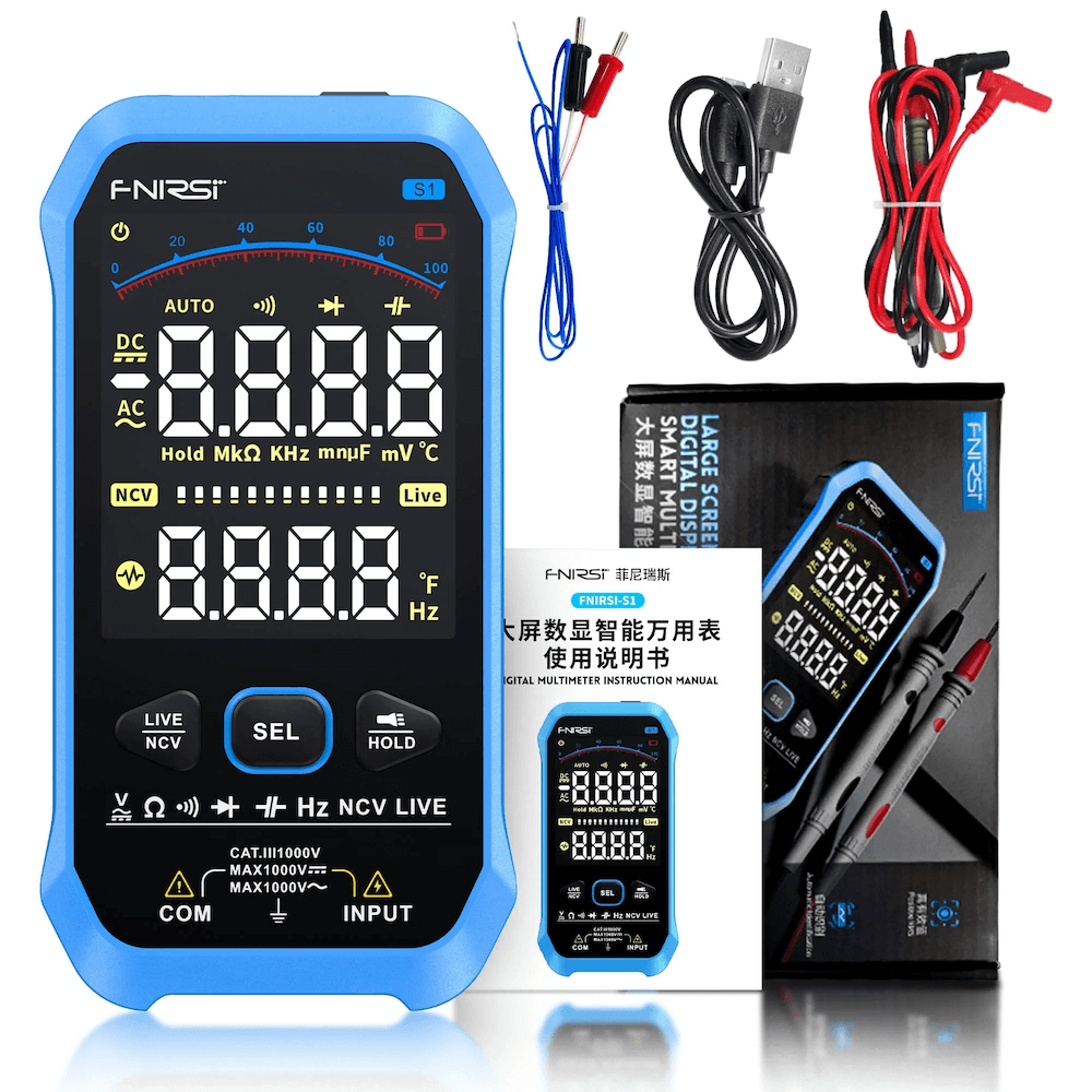 Máy đo đa năng FNIRSI® S1 Large Screen Digital Display Smart Multimeter