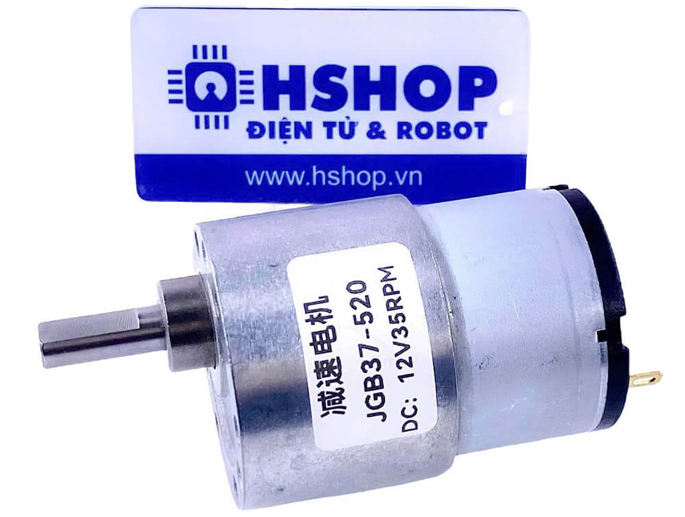 Động cơ DC giảm tốc JGB37-520 DC Geared Motor