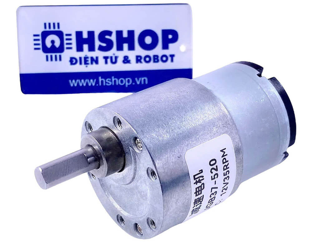 Động cơ DC giảm tốc JGB37-520 DC Geared Motor