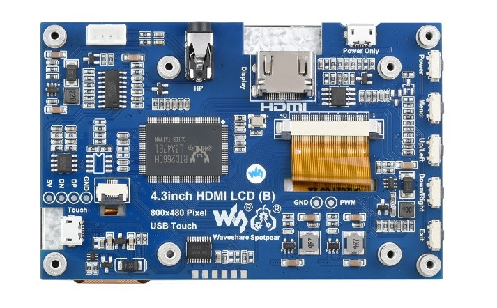 Màn hình cảm ứng Waveshare IPS 4.3 inch HDMI Capacitive Touch LCD (B)