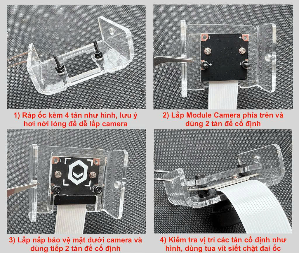Giá đỡ Mica Camera Raspberry Pi / Waveshare IMX219