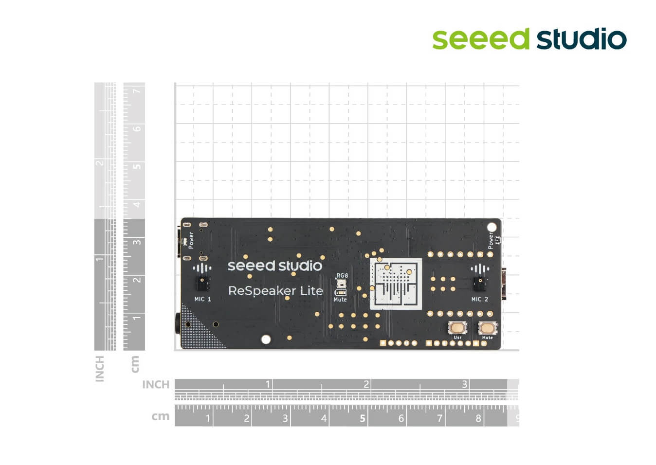 Seeed Studio reSpeaker Lite - USB 2-Mic Array with Onboard AI Audio Processing Algorithms