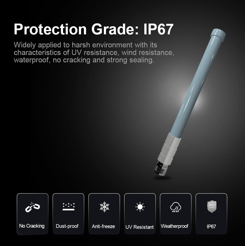 Anten Lora 915Mhz 9dBi 85cm N-J Connector TX915-BLG-85 Fiberglass Antenna Ziisor