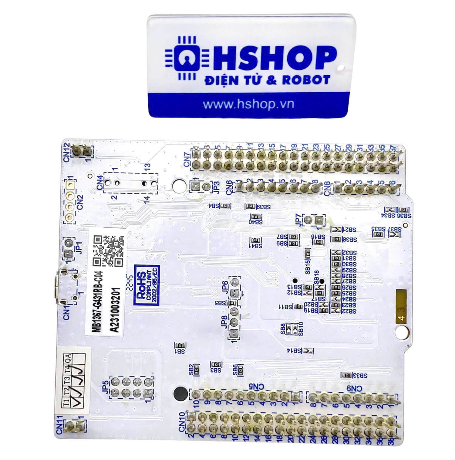 Kit NUCLEO-G431RB, STM32 Nucleo-64 development board with STM32G431RB MCU