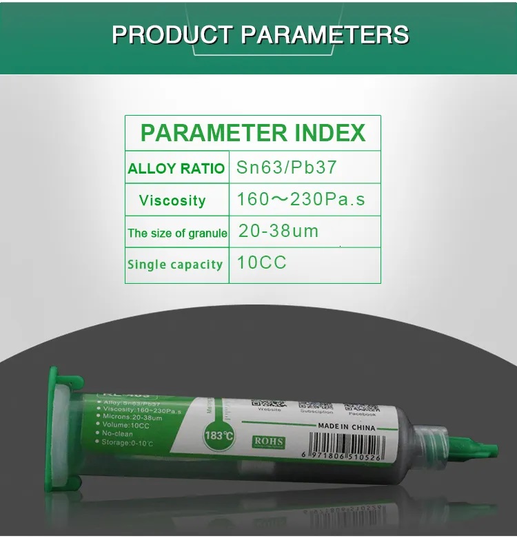 Thiếc hàn dạng kem RELIFE Solder Paste RL-403 35g Sn63Pb37 No-clean