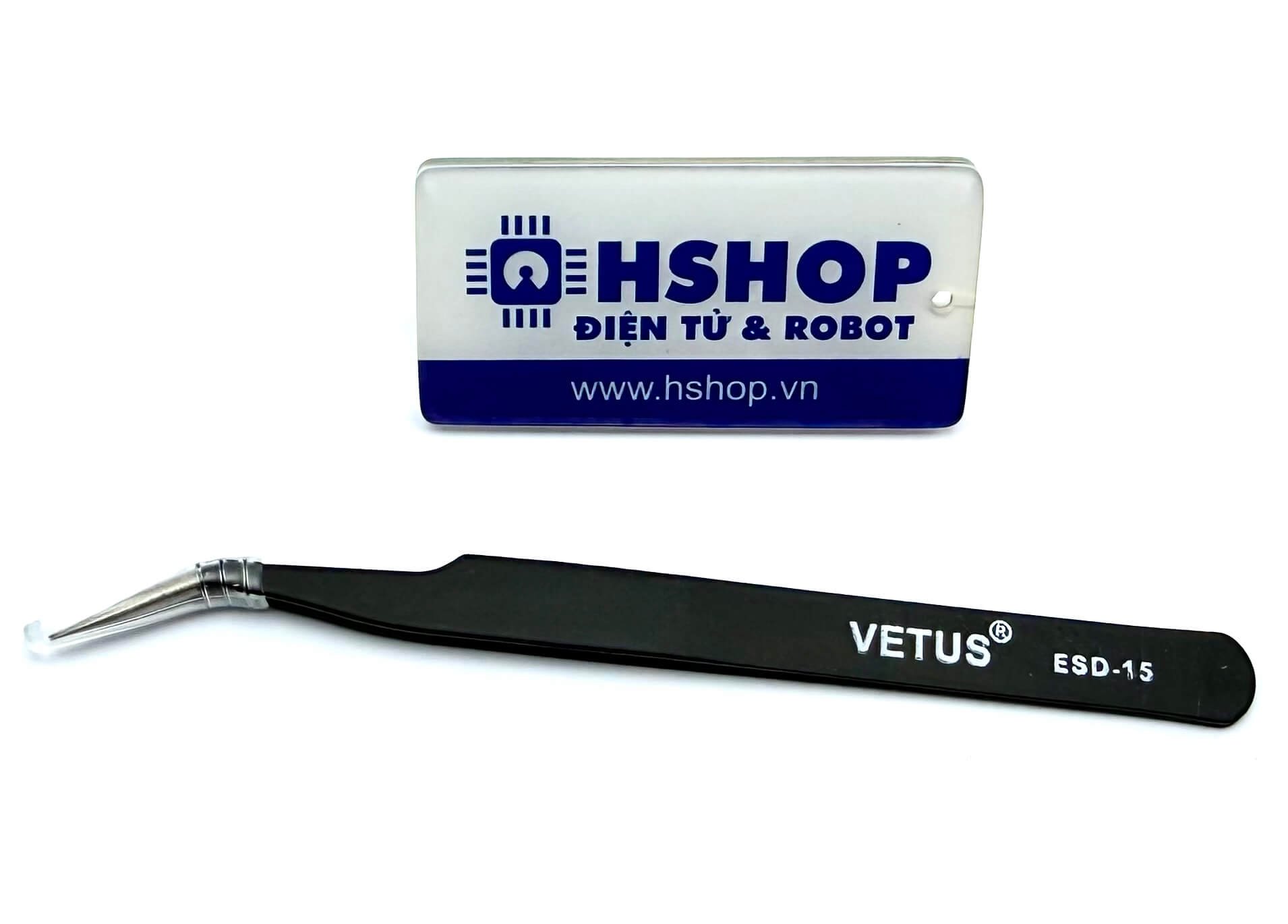 Nhíp cong mỏ nhọn ESD-15 Curved Precision Anti-Static Tweezers