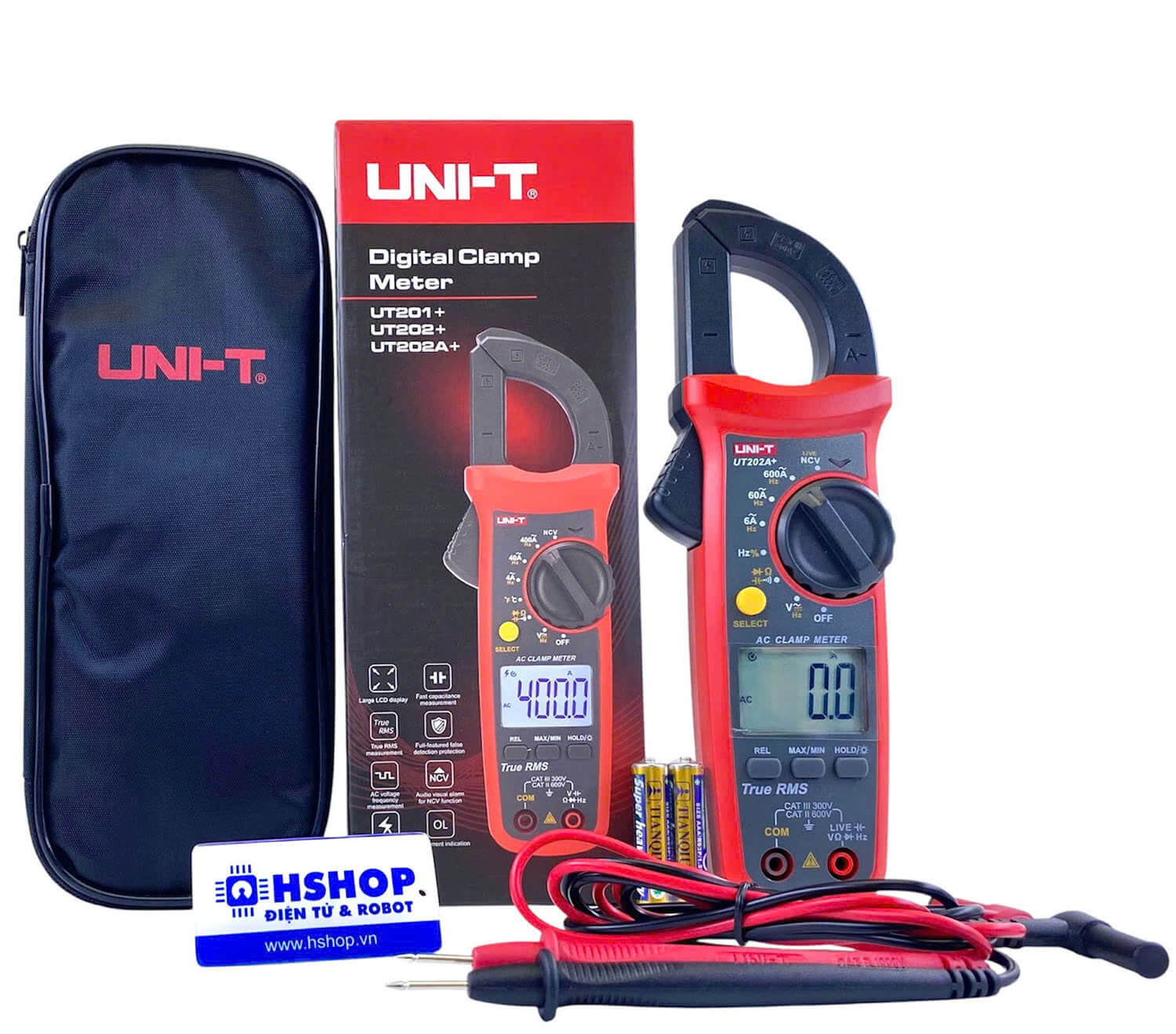 Ampe kìm điện tử True RMS Digital Clamp Multimeter UNI-T UT202A+ chính hãng