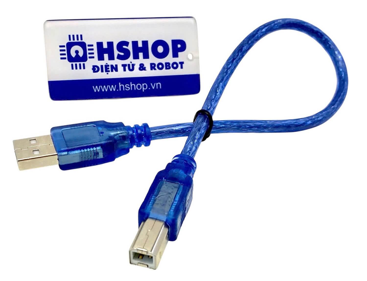 Cáp USB-B to USB-A 2.0 Cable 30cm