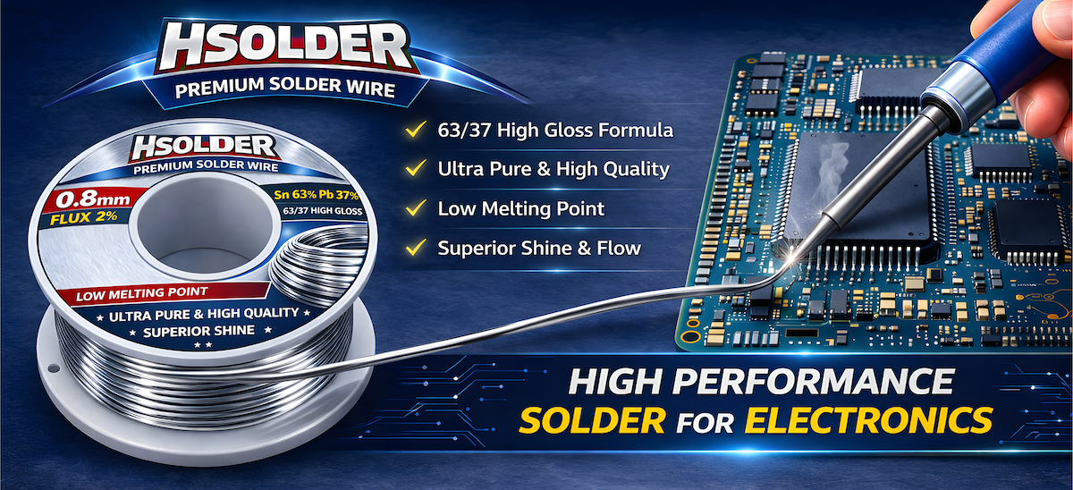 Thiếc hàn siêu bóng nhẹ lửa HSOLDER 500G Sn63 Pb37 Solder Wire