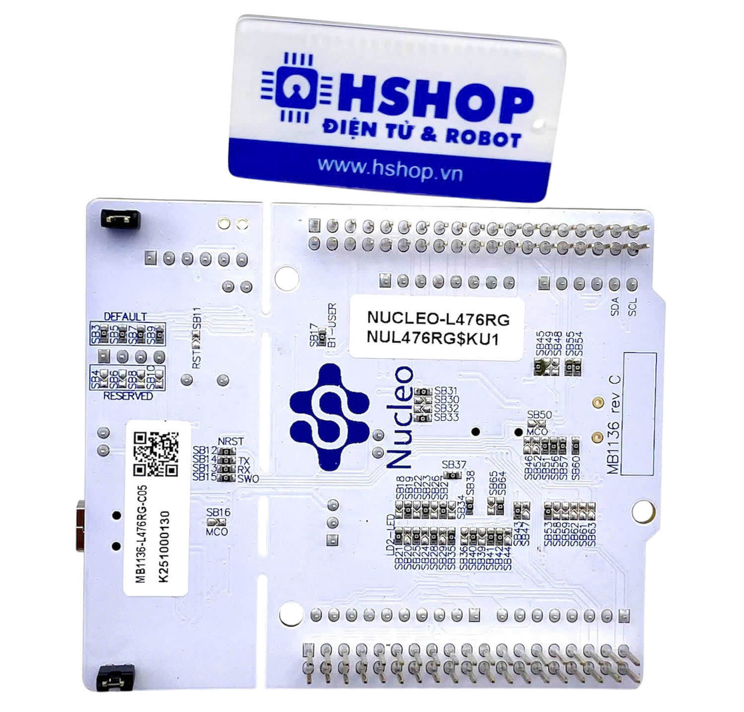 Kit NUCLEO-L476RG, STM32 Nucleo-64 development board with STM32L476RG MCU