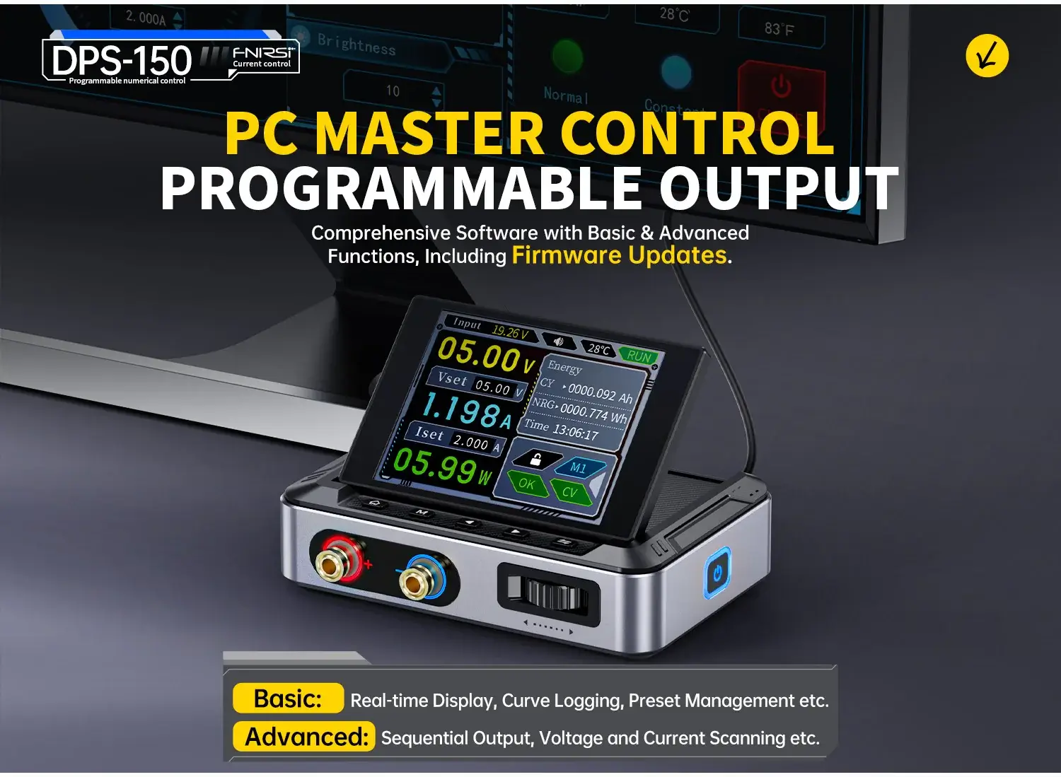 Bộ nguồn FNIRSI® DPS-150 Mini DC Adjustable Power Supply